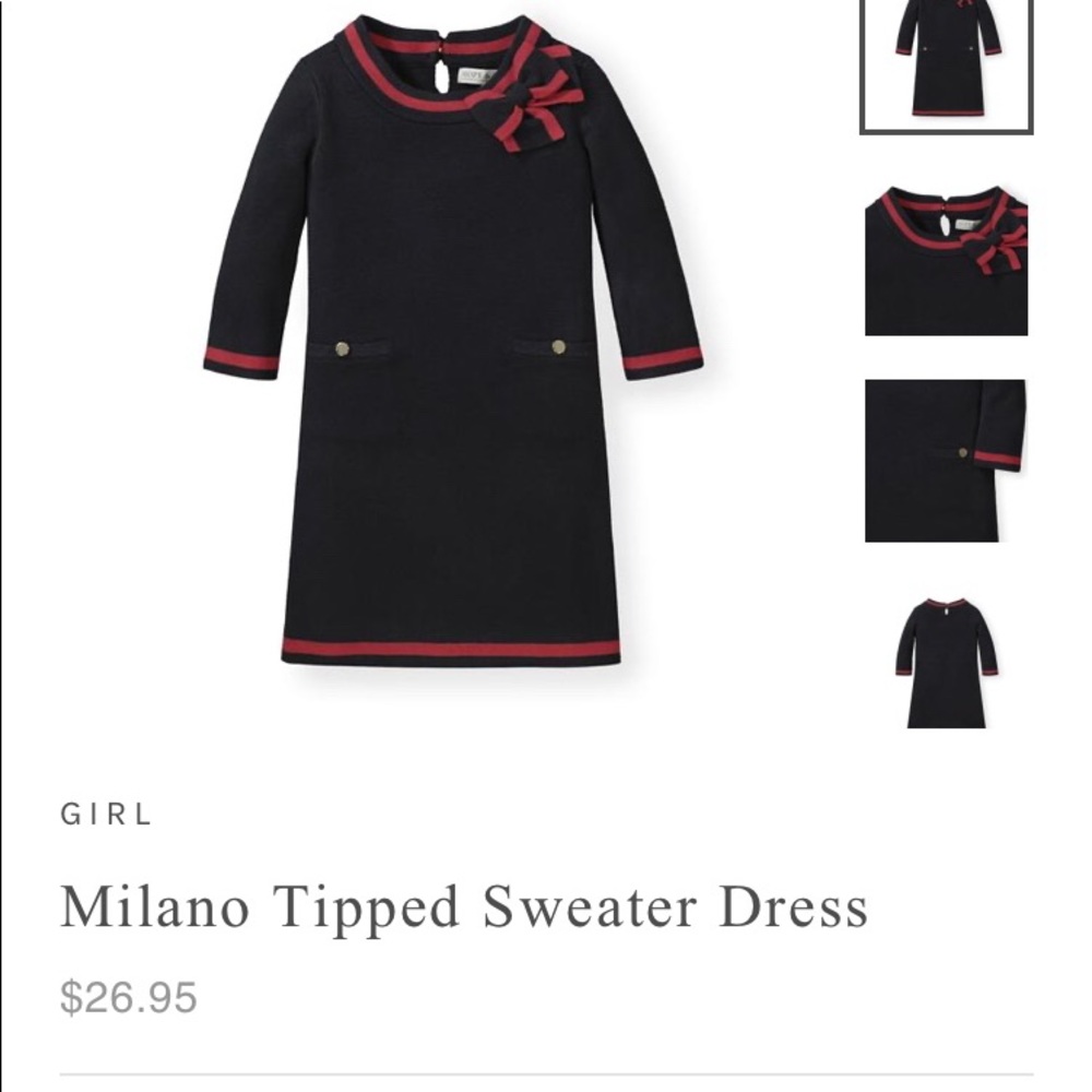 NWT Hope & Henry Milano Tipped Sweater Dress.